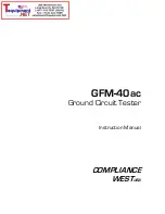 Compliance West GFM-40ac Instruction Manual preview