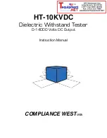 Preview for 1 page of Compliance West HT-10KVDC Instruction Manual