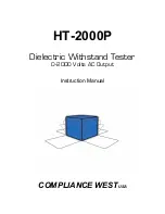 Preview for 1 page of Compliance West HT-2000P Instruction Manual