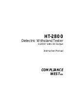 Compliance West HT-2800 Instruction Manual preview