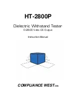 Compliance West HT-2800P Instruction Manual preview