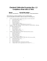 Preview for 7 page of Compliance West LCT-601 Instruction Manual