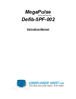 Compliance West MegaPulse Defib-5PF-002 Instruction Manual preview