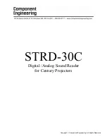 Component Engineering STRD-30C Manual preview