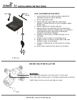 Предварительный просмотр 3 страницы Component Hardware Encore Intelli-Flo EZ-Electronic Installation Instructions Manual