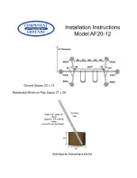 Preview for 2 page of Component Playgrounds AF20-12 Installation Instructions Manual