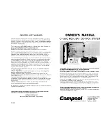 Compool Pool-Spa Control System CP-2000 Owner'S Manual preview