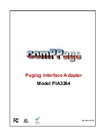 comPPage PIA3264 Manual preview