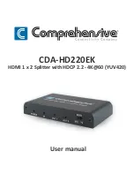 Comprehensive CDA-HD220EK User Manual preview