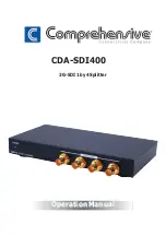 Comprehensive CDA-SDI400 Operation Manual preview