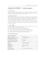 Preview for 2 page of Comprehensive CDA-VGA108A User Manual