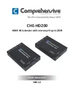 Предварительный просмотр 1 страницы Comprehensive CHE-HD200 User Manual