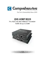 Preview for 1 page of Comprehensive CHE-HDBT2020 Operation Manual