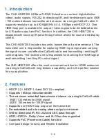 Preview for 3 page of Comprehensive CHE-HDBT250 User Manual