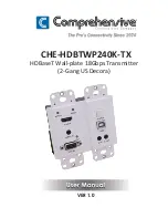 Preview for 1 page of Comprehensive CHE-HDBTWP240K-TX User Manual