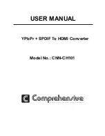 Comprehensive CNN-CH101 User Manual preview