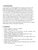 Preview for 2 page of Comprehensive CSW-HD440NEXT Operation Manual