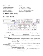 Preview for 4 page of Comprehensive CSW-HD440NEXT Operation Manual