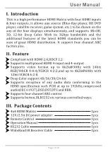 Preview for 2 page of Comprehensive CSW-HD442-4K60 Operation Manual