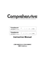 Preview for 1 page of Comprehensive CSW-HDMI210 Instruction Manual