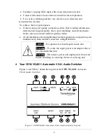 Предварительный просмотр 4 страницы Comprehensive CSW-VGA211 User Manual