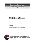 Preview for 1 page of Comprehensive CVG-41VGA User Manual