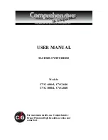 Comprehensive CVG-606xl User Manual preview