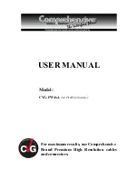 Preview for 1 page of Comprehensive CVG-FW4X4 User Manual