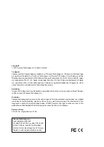 Preview for 2 page of Compro Technology TN2200 User Manual