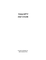 COMPRO COMPRODTV User Manual preview