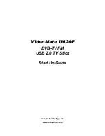 Preview for 1 page of COMPRO ideoMate U620F Startup Manual