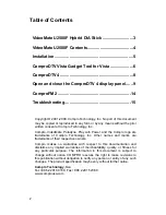 Preview for 2 page of COMPRO U2500F - START UP GUIDE Manual