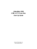 COMPRO U900 - START UP GUIDE Manual preview