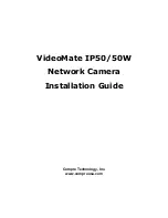 COMPRO VideoMate IP50 Installation Manual preview