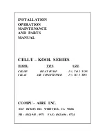 Compu-aire CELAC Installation, Operation, Maintenance And Parts Manual предпросмотр