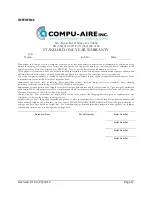 Предварительный просмотр 17 страницы Compu-aire CKC AYAN IV-IR NANO SERIES Installation And Operational Maintenance Manual