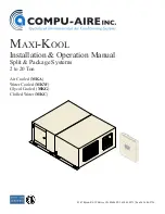 Предварительный просмотр 1 страницы Compu-aire Maxi-Kool MKA Installation & Operation Manual