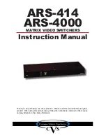 Compu-Video Systems ARS-4000 Instruction Manual preview