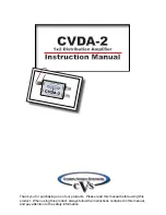 Compu-Video Systems CVDA-2 Instruction Manual preview