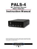 Предварительный просмотр 1 страницы Compu-Video Systems PALS-4 Instruction Manual