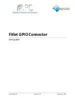 Предварительный просмотр 1 страницы CompuLab Fitlet GPIO Connector User Manual