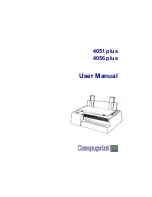 Compuprint 4051 plus User Manual предпросмотр