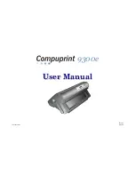 Preview for 1 page of Compuprint 9300e User Manual