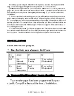 Preview for 12 page of CompuSTAR 2WSSR Installation And User Manual