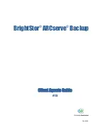 Computer Associates ARB6002700WF0. ..... - BRIGHTSTOR ARCSERVE 2000 Manual preview