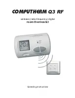 Предварительный просмотр 1 страницы Computherm q3rf Operating Instructions Manual