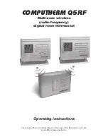 Computherm Q5RF Operating Instructions Manual предпросмотр