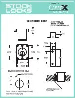 Предварительный просмотр 1 страницы COMPX C8139 Dimensional Drawing