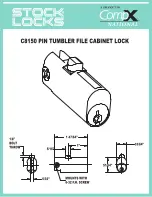 Предварительный просмотр 1 страницы COMPX C8150 Dimensional Drawing