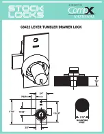 Preview for 1 page of COMPX C8422 Dimensional Drawing